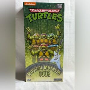 NECA TMNT Musical Mutagen Tour 7" Action Figures 4 Pack Excl MOC NEW